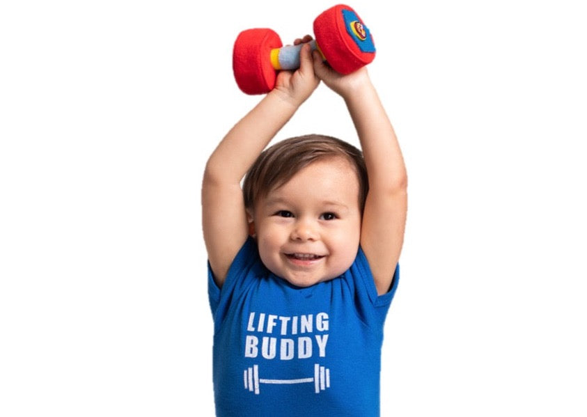 WOD Toys® Baby Dumbbell Plush Sensory Toy + Free Shipping