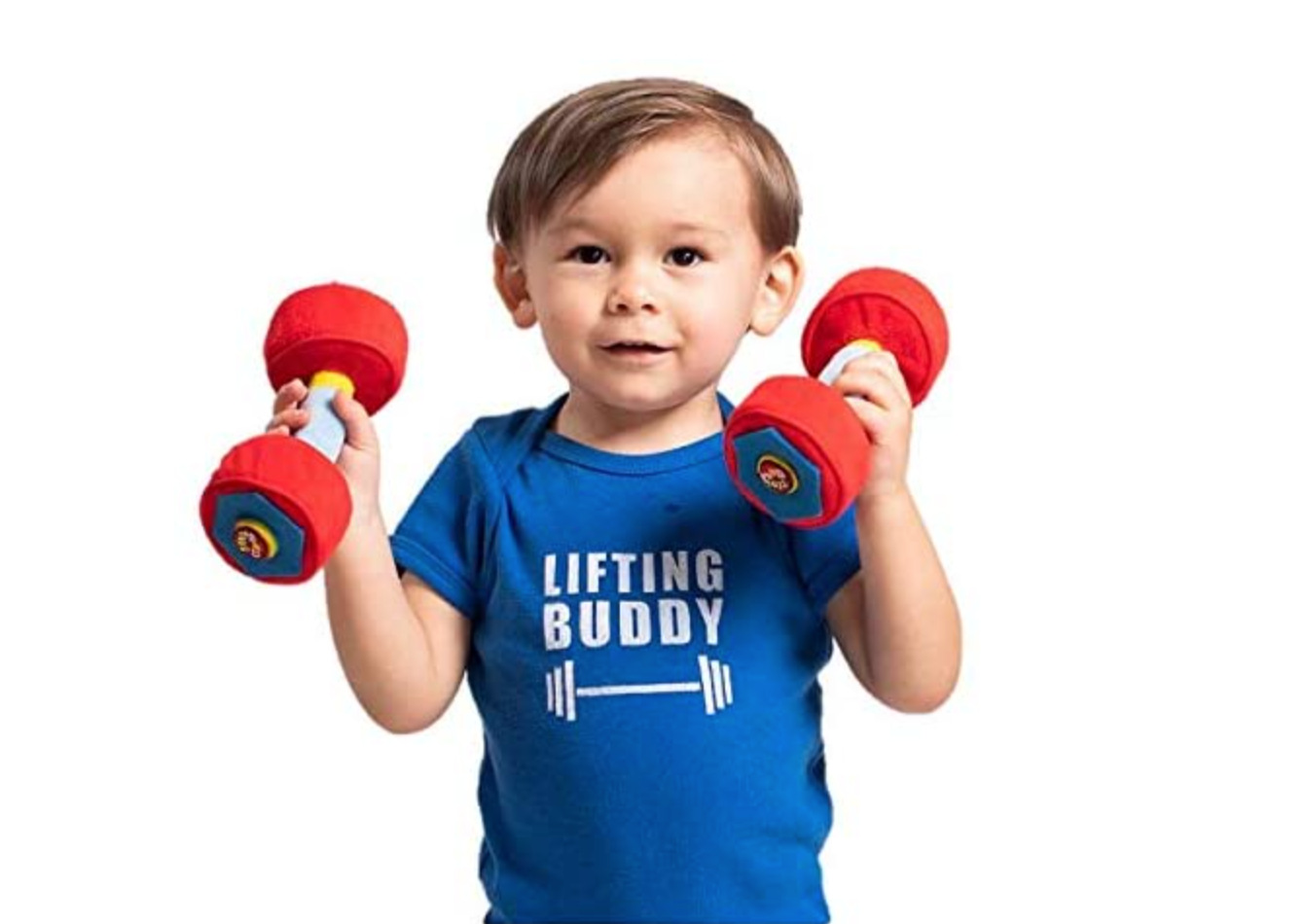 WOD Toys® Baby Dumbbell Plush Sensory Toy + Free Shipping